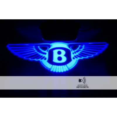 Проектор на бампер с логотипом Bentley